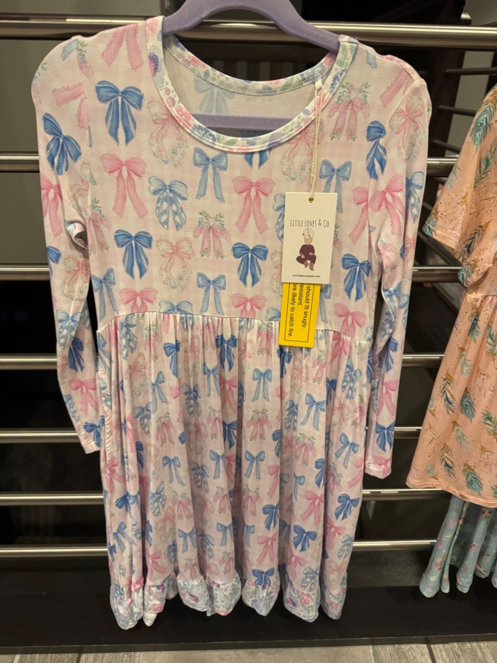 Little Loves & Co NWT 5/6 BAMBOO Long Sleeve Twirl Dress
